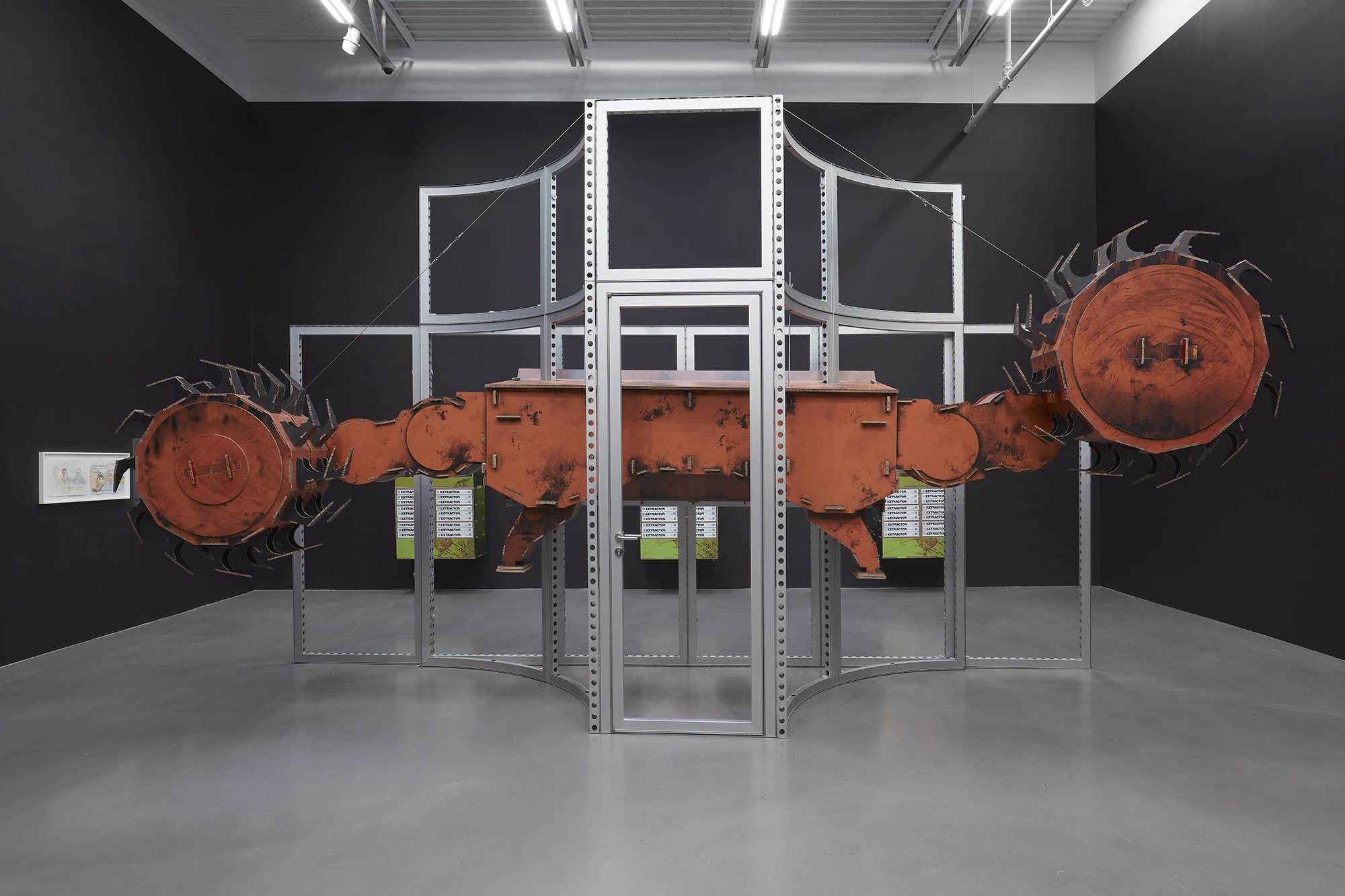 Simon Denny, Mine, installation view, 2021, Courtesy of the artist and Petzel, New York Simon Denny, Mine, installation view, 2021, Courtesy of the artist and Petzel, New York