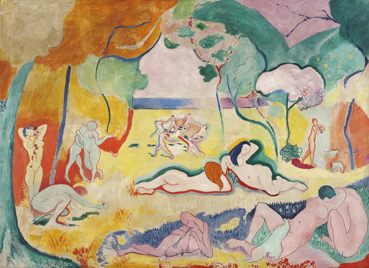 Henri Matisse, La bonheur de vivre, detto anche Le joie de vivre, 1905-1906, The Barnes Fondation, Philadelphia