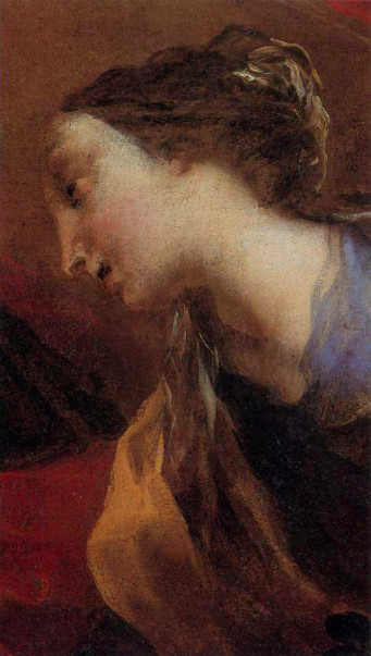 Valerio Castello (Genova, 1624 – 1659), Santa Zita (particolare), olio su carta incollata su tela, Genova, Musei di Strada Nuova, Palazzo Bianco – p. 80