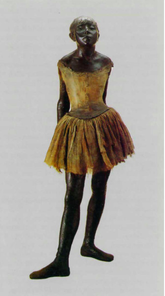 Edgar Degas (Parigi, 1834 – 1917), La ballerina vestita, bronzo e tessuto, San Paolo, Museu de Arte – p. 114