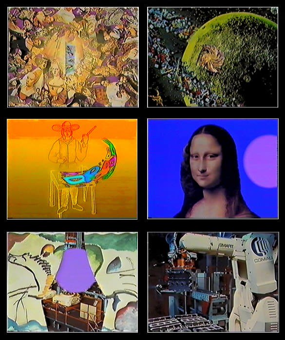 Enrico Cocuccioni e team SBP-CGE, Manifesto 1985, 1985, still da video Enrico Cocuccioni e team SBP-CGE, Manifesto 1985, 1985, still da video