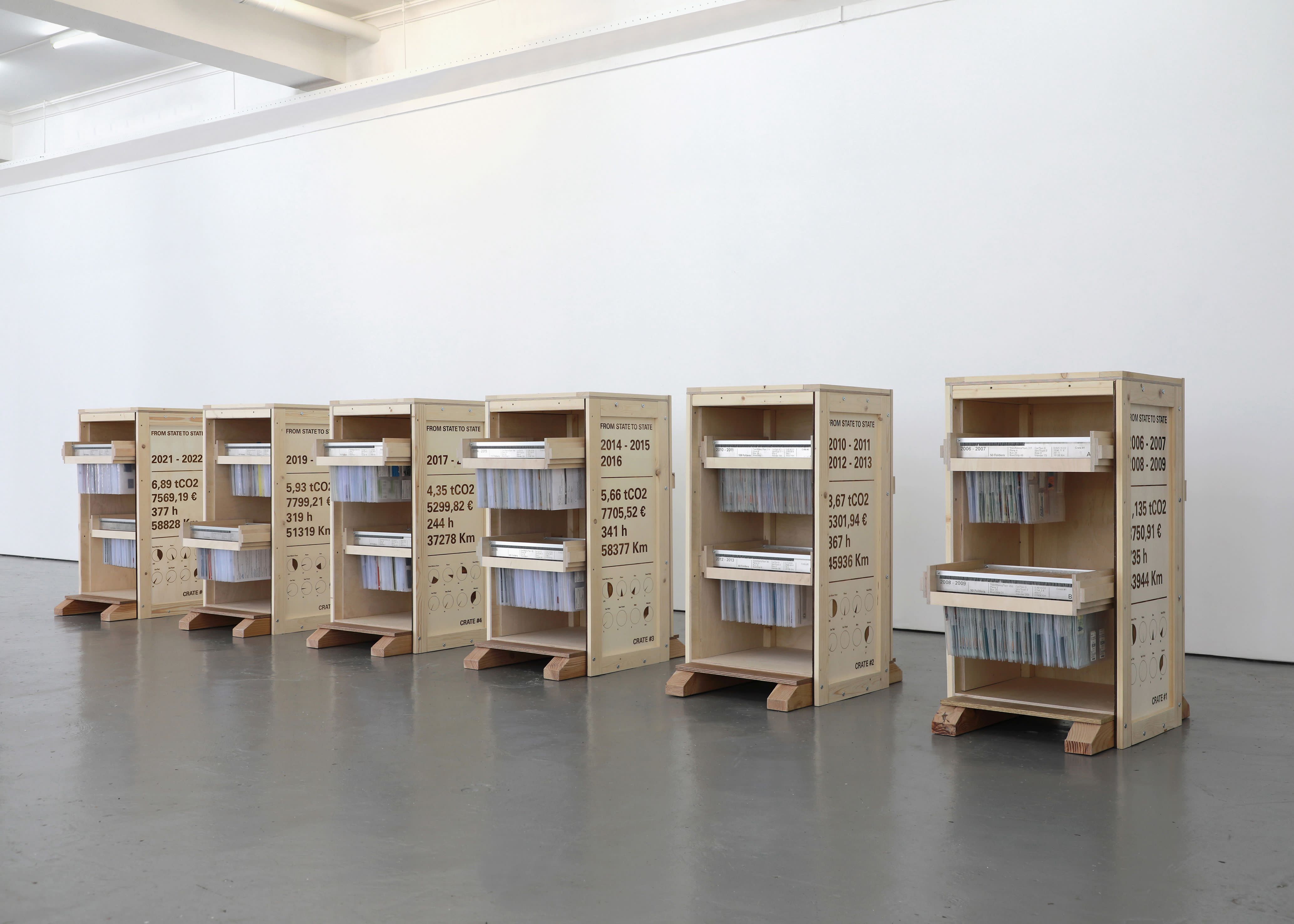Diego Tonus, Da Stato A Stato, Archivio mobile, Collezione di biglietti, cartelle di archiviazione, 6 casse di trasporto e sito internet, 2006-2022. On-going. Collezione Permanente CSAC Parma, Premio “PAC2021 - Piano per l’Arte Contemporanea” promosso dalla Direzione Generale Creatività Contemporanea del Ministero della Cultura Diego Tonus, Da Stato A Stato, Archivio mobile, Collezione di biglietti, cartelle di archiviazione, 6 casse di trasporto e sito internet, 2006-2022. On-going. Collezione Permanente CSAC Parma, Premio “PAC2021 - Piano per l’Arte Contemporanea” promosso dalla Direzione Generale Creatività Contemporanea del Ministero della Cultura