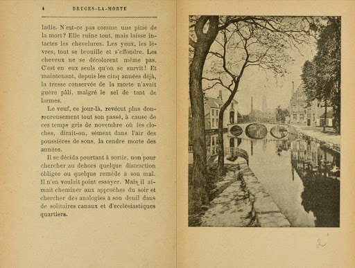 Due pagine di Bruges-la-morte di Georges Rodenbach (1892) Due pagine di Bruges-la-morte di Georges Rodenbach (1892)