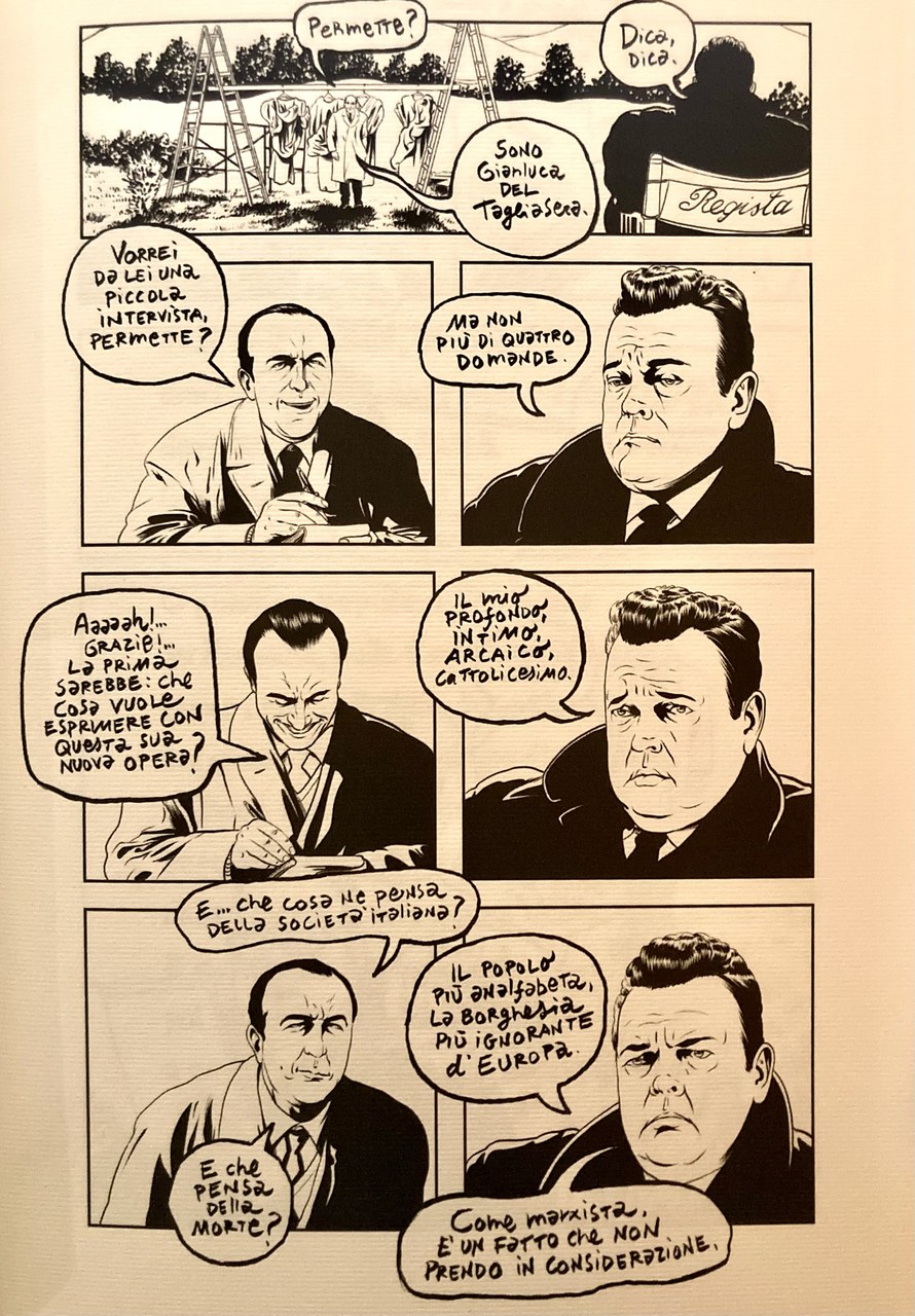 Gianluca Costantini (a cura di), La ricotta, un film di Piero Paolo Pasolini, Brescia, Giuda Edizioni, 2015 Gianluca Costantini (a cura di), La ricotta, un film di Piero Paolo Pasolini, Brescia, Giuda Edizioni, 2015