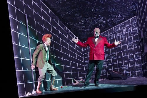 Faust e Mefistofele all'interno dell'appartamento-gabbia del protagonista, I parte Faust e Mefistofele all'interno dell'appartamento-gabbia del protagonista, I parte