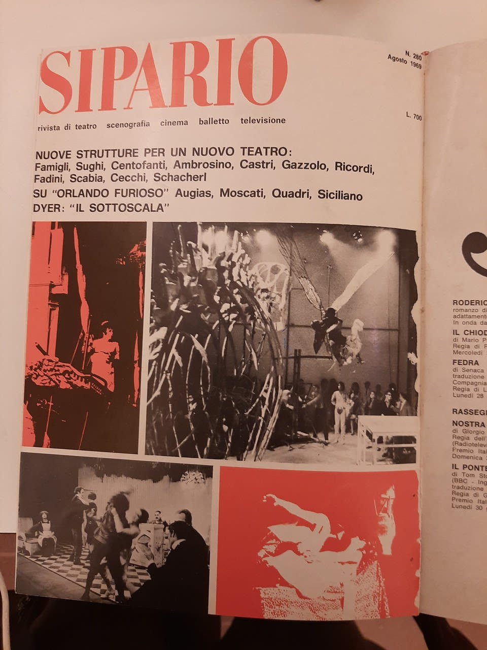 Copertina, S., agosto 1969 Copertina, S., agosto 1969