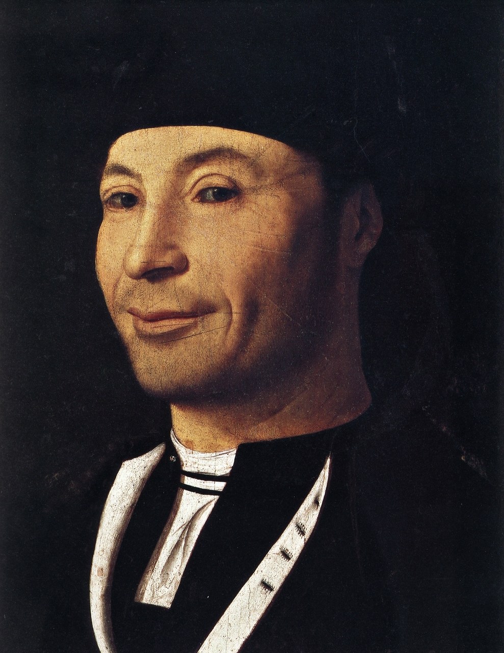 Antonello da Messina, Ritratto d’ignoto, olio su tavola (1465-1476