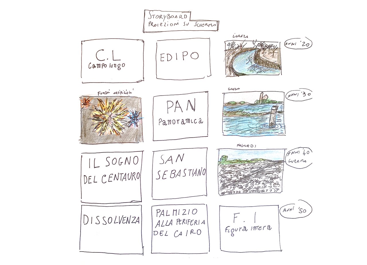 Fabio Condemi, Schemi, bozzetti e disegni per Questo è il tempo in cui attendo la grazia, 2019-2020 Fabio Condemi, Schemi, bozzetti e disegni per Questo è il tempo in cui attendo la grazia, 2019-2020
