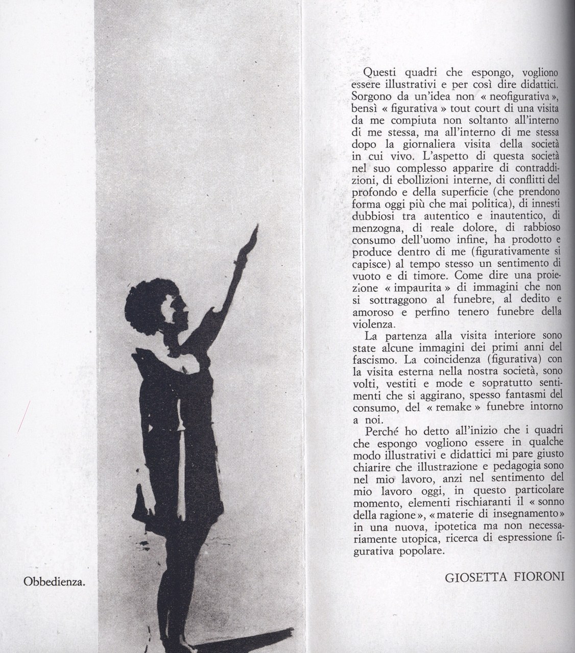  Brochure della mostra Giosetta Fioroni, galleria L’Indiano, Firenze, marzo 1970