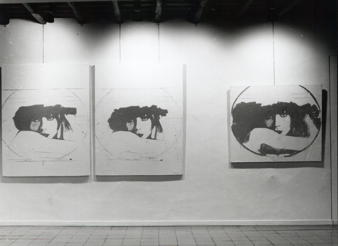 Veduta della mostra Giosetta Fioroni, galleria La Tartaruga, Roma, gennaio 1965 Veduta della mostra Giosetta Fioroni, galleria La Tartaruga, Roma, gennaio 1965