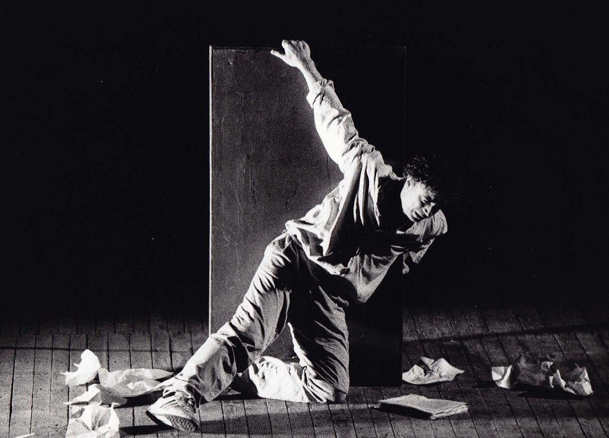 Franco Branciaroli in In exitu, regia di Giovanni Testori, Teatro della Pergola 9 novembre 1988. © Valerio Soffientini