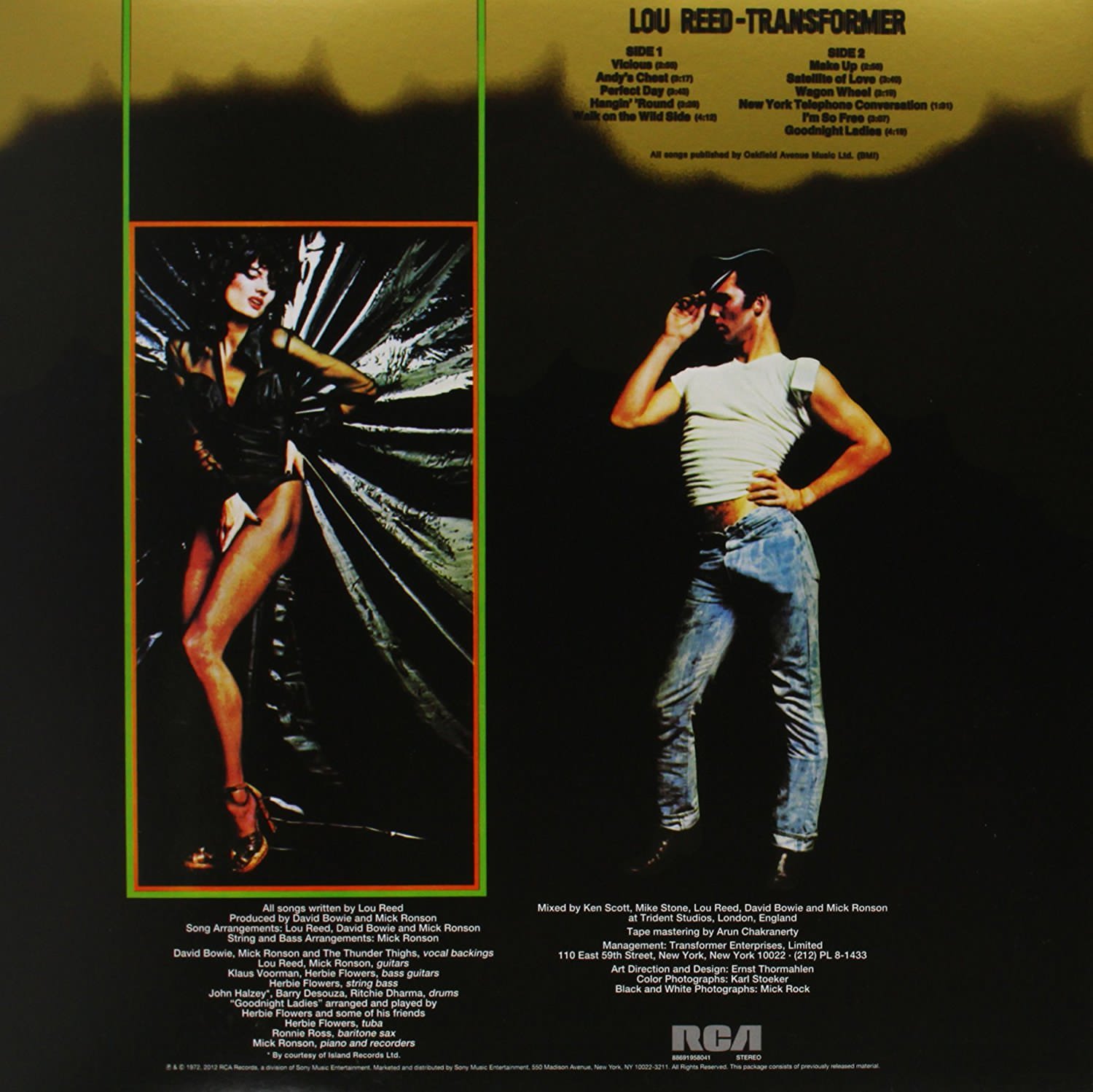 Lou Reed, Transformer (1972), foto di Mick Rock Lou Reed, Transformer (1972), foto di Mick Rock