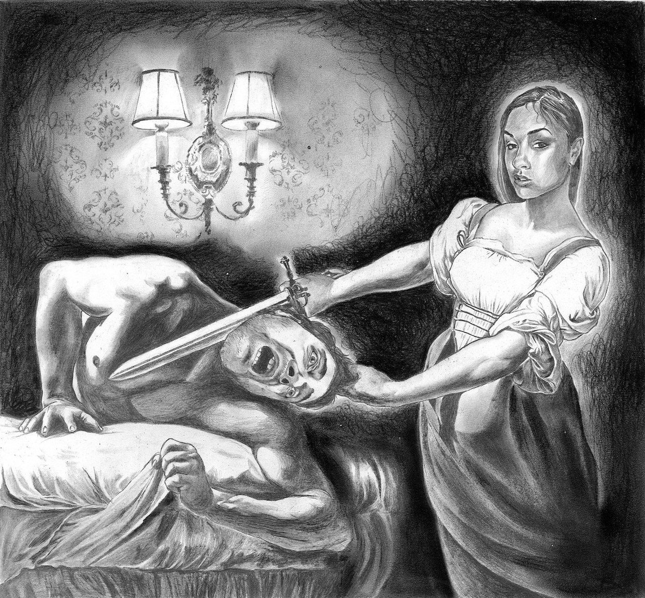 Tommaso Pincio, da Giuditta e Oloferne di Caravaggio, 2011 Tommaso Pincio, da Giuditta e Oloferne di Caravaggio, 2011