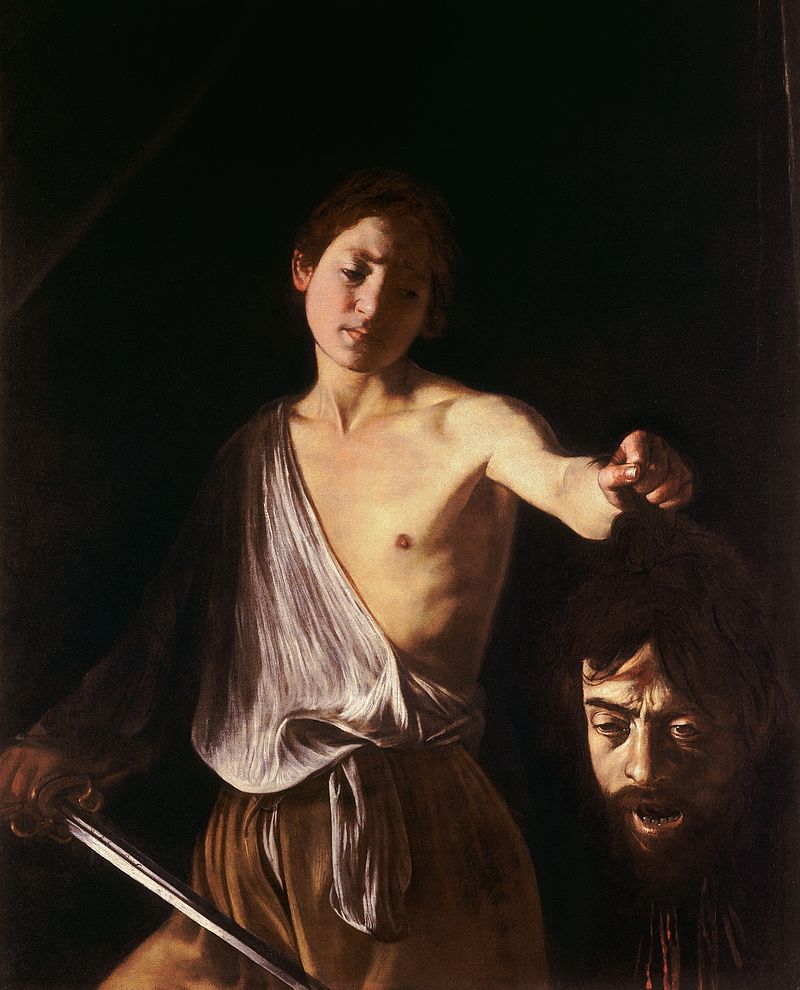 Caravaggio, Davide con la testa di Golia, 1609-1610 Caravaggio, Davide con la testa di Golia, 1609-1610