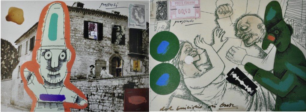Concetto Pozzati, Dal dizionario delle idee ricevute (Ristoria Prioritaria. 163 cartoline non spedite), 2004 Concetto Pozzati, Dal dizionario delle idee ricevute (Ristoria Prioritaria. 163 cartoline non spedite), 2004