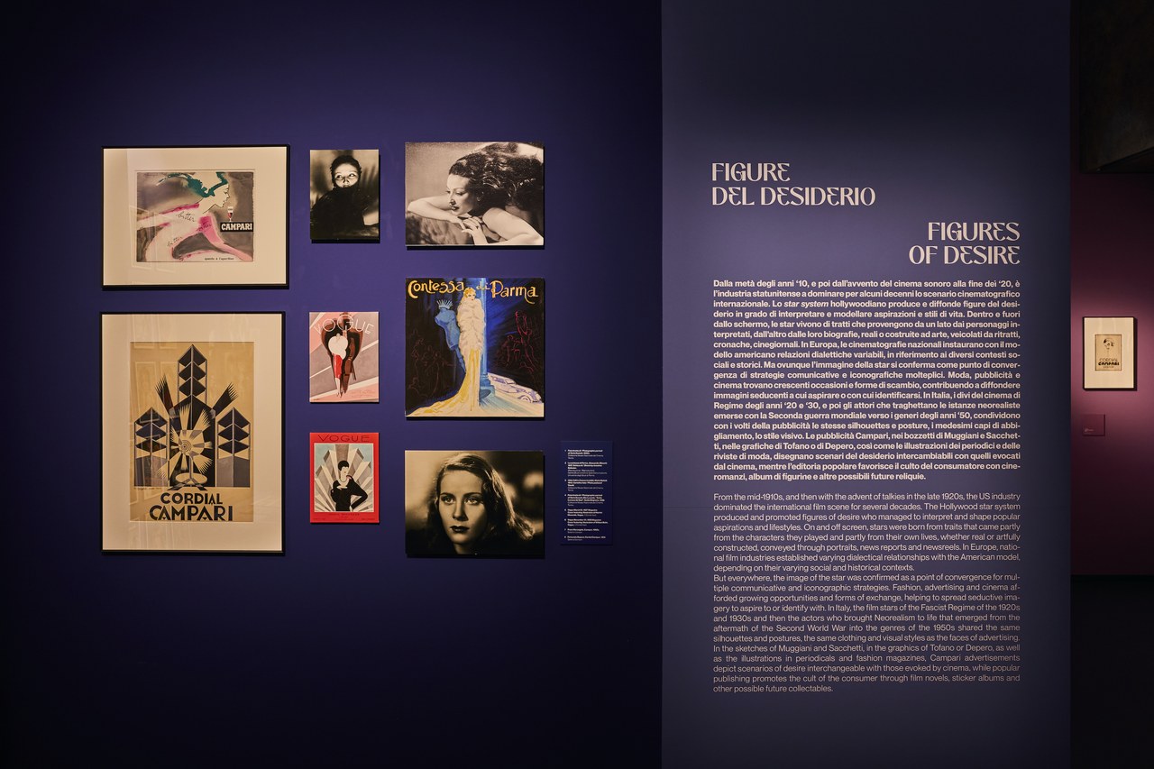  Red Carpet: il cinema dei sogni. Campari e l’immaginario del divismo 1900-1960. Galleria Campari Credits: Nicola Bernardi / Sete Studio