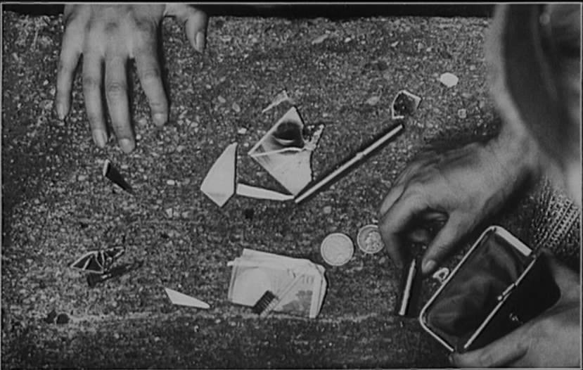  Un fotogramma di Une minute pour une image (1983): Liliane de Kermadec, Torunage de Cléo de 5 a 7, 1961 © Ciné-Tamaris