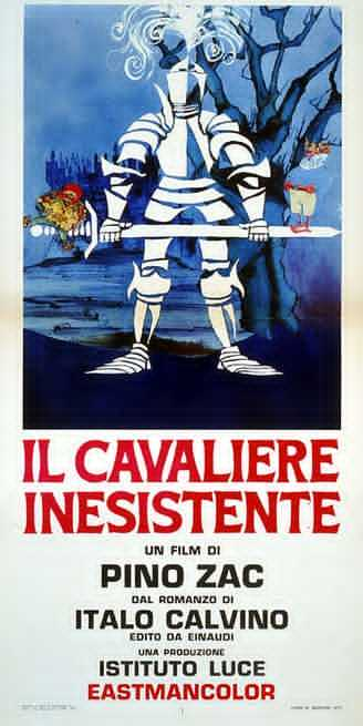 locandina di Pino Zac, Il cavaliere inesistente, Istituto luce, 1969