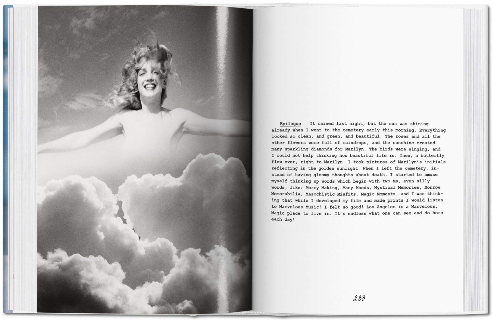 una pagina dell’edizione Taschen (2004) Marilyn Monroe di ©Andre De Dienes una pagina dell’edizione Taschen (2004) Marilyn Monroe di ©Andre De Dienes