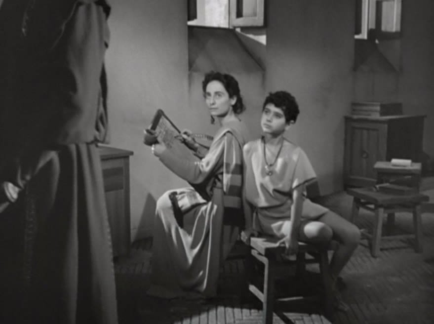Goliarda Sapienza nei panni di Letizia, in Fabiola (1948) di Alessandro Blasetti