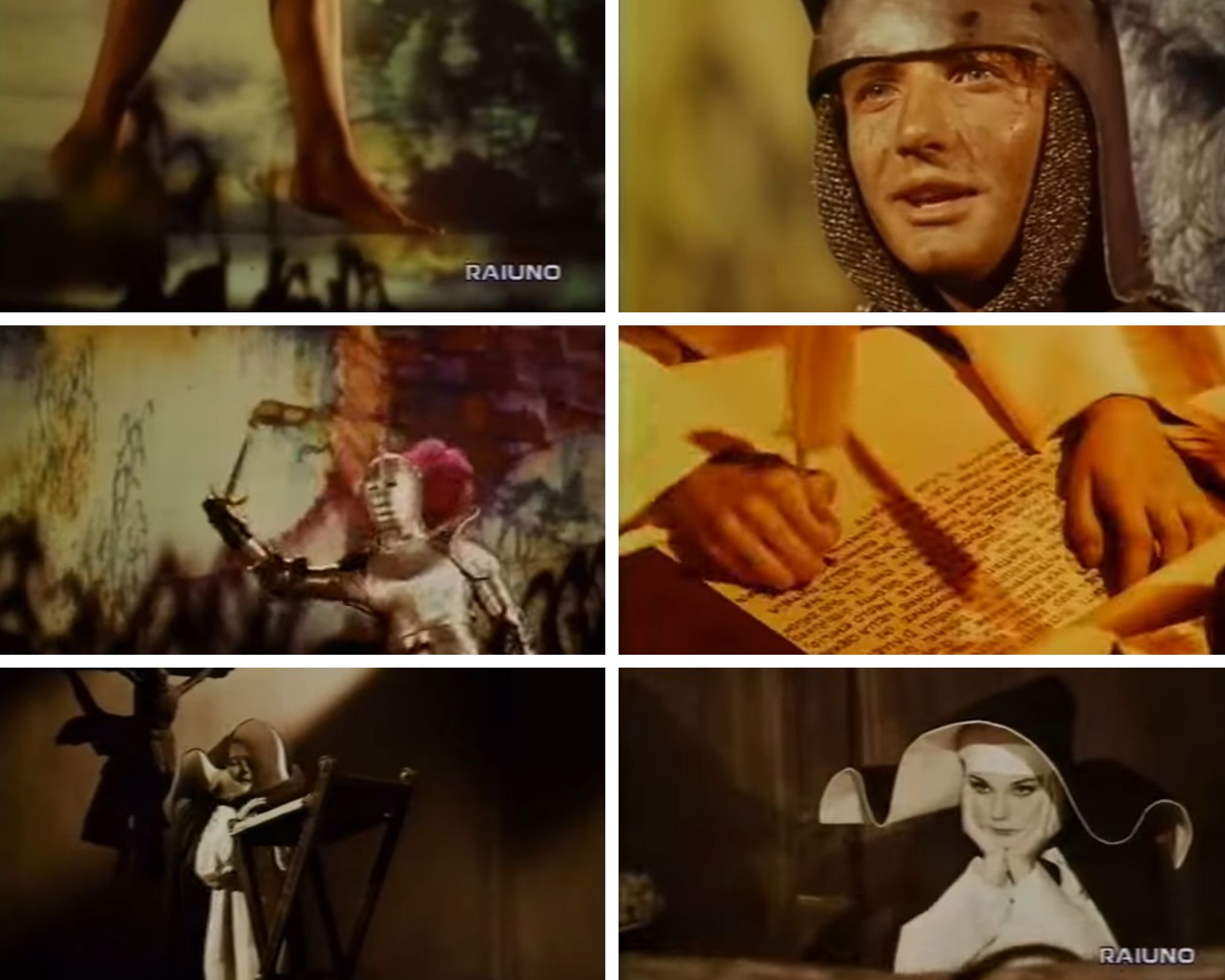 P. Zac, Il cavaliere inesistente, 1970, screenshot da terzi P. Zac, Il cavaliere inesistente, 1970, screenshot da terzi