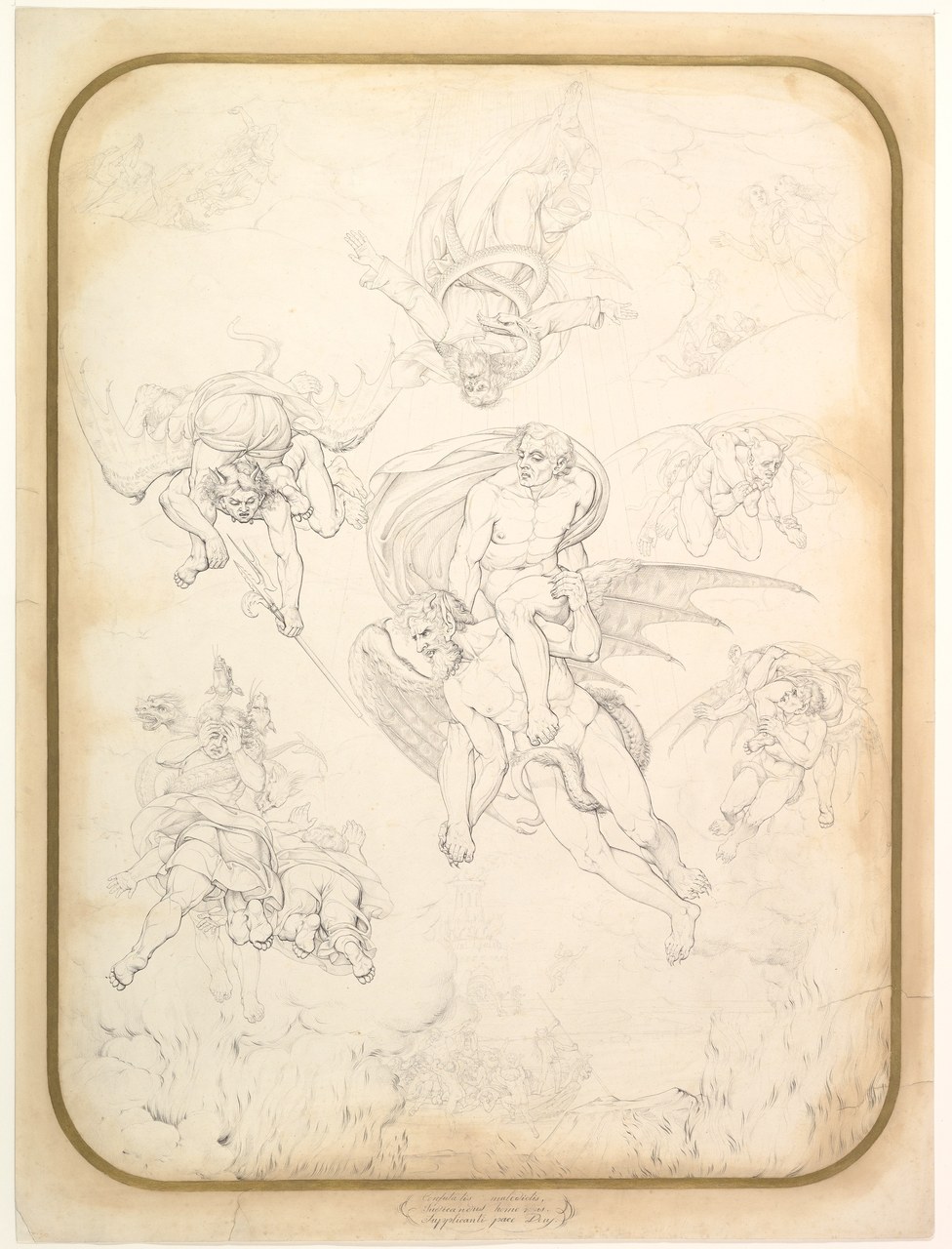  Tommaso Piroli (1752-1824) disegno dal Giudizio Universale di Michelangelo, New York, Metropolitan Museum