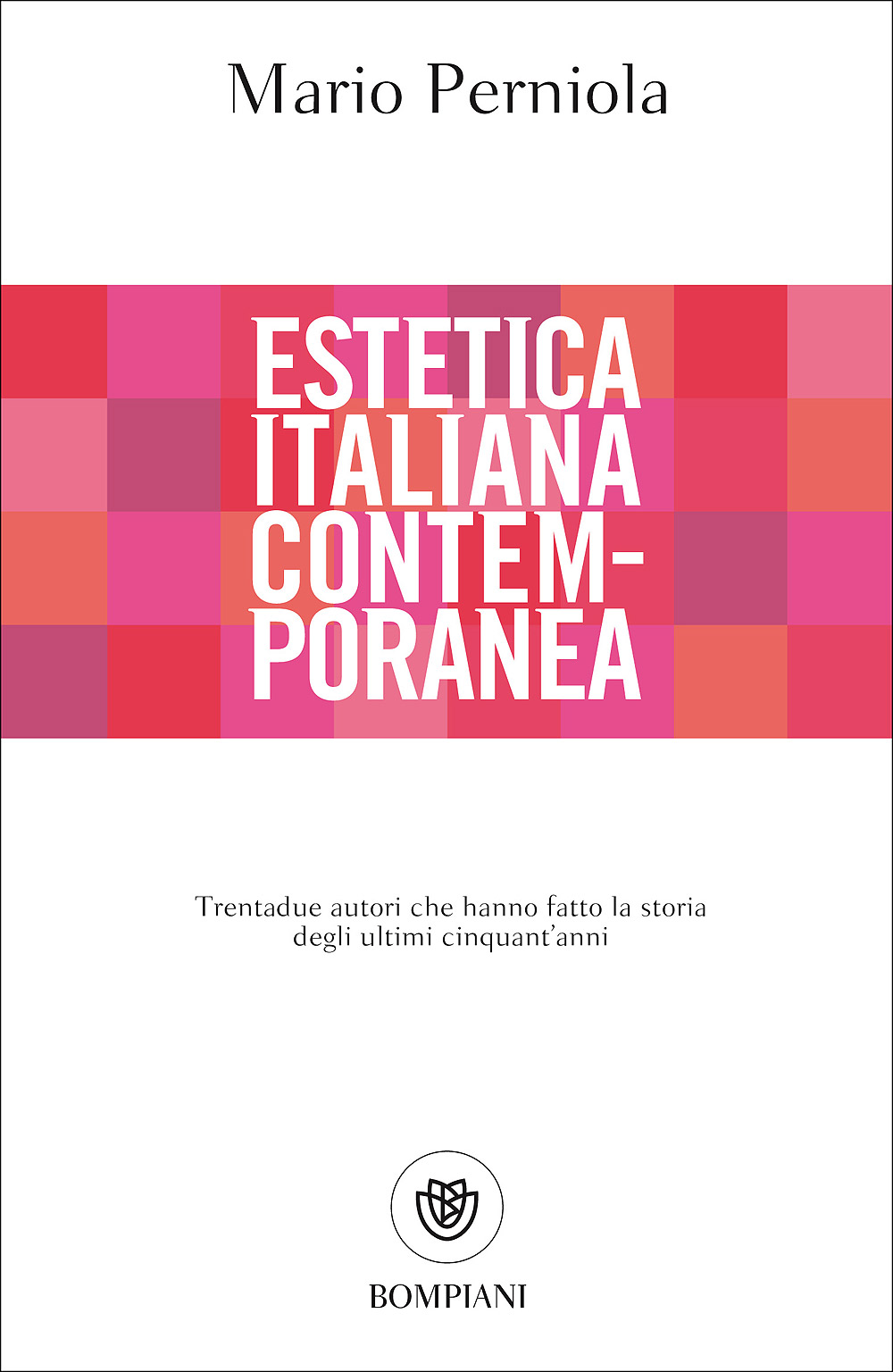 Copertina del volume di Mario Perniola Estetica Italiana Contemporanea (Bompiani 2017)