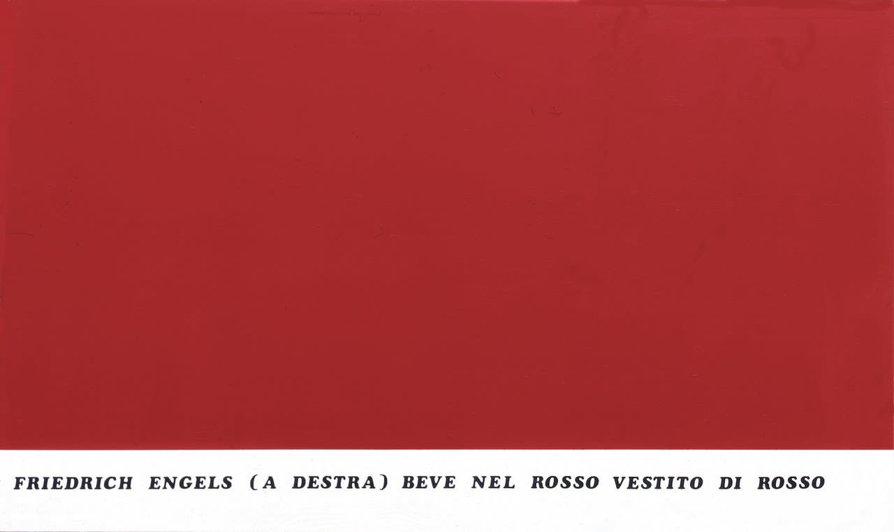 Emilio Isgrò, Dittico Marx-Engels (destra) 1974 Emilio Isgrò, Dittico Marx-Engels (destra) 1974