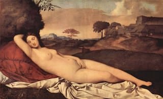  Giorgione, Venere dormiente, Gemaldegalerie, Dresda